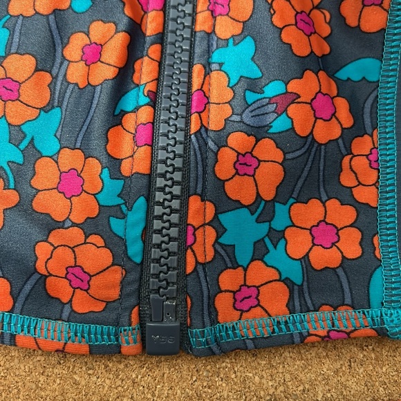 Marc Jacob Two Piece Diver Loom Swimsuit bikini set size small blue and orange - Picture 5 of 14